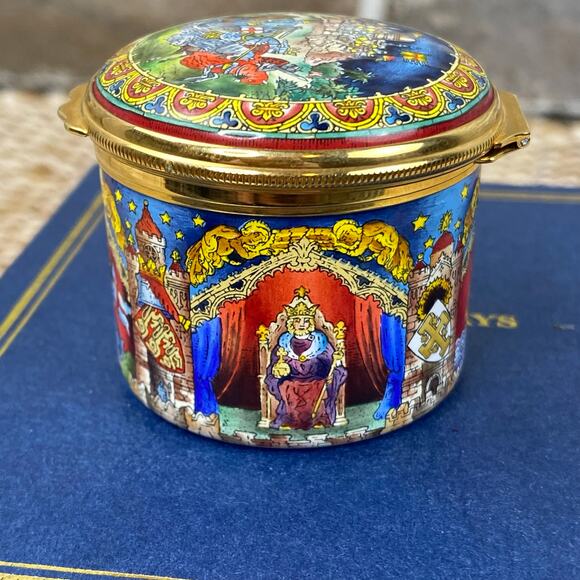 Limited Edition Halcyon Days Enamels Third Crusade 1189-1192 Trinket Box #63/300 - Picture 4 of 14